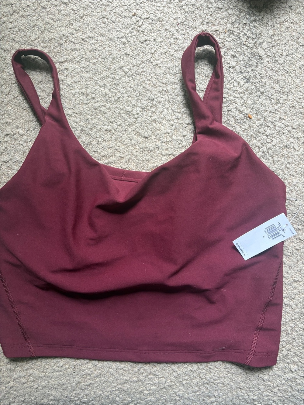 Old Navy Scoop Sports Bralette — Wine